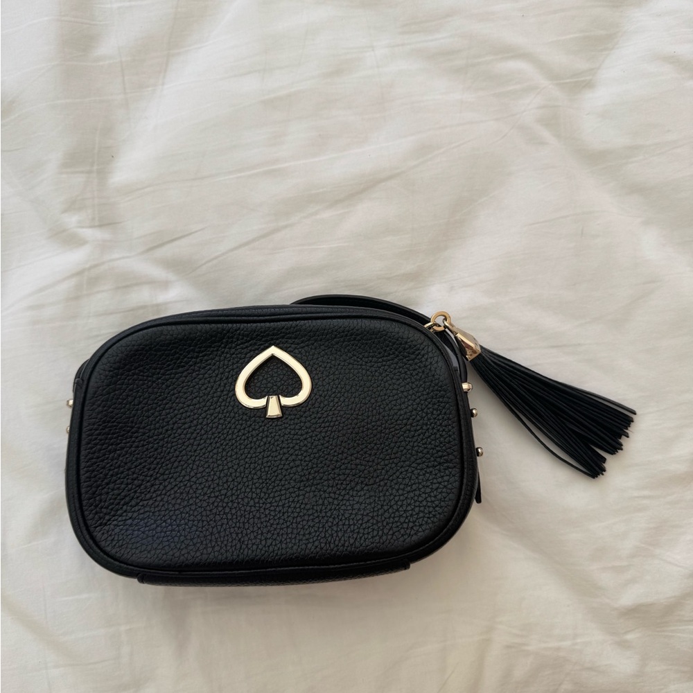Kate Spade Black Pebble Leather Crossbody Bag